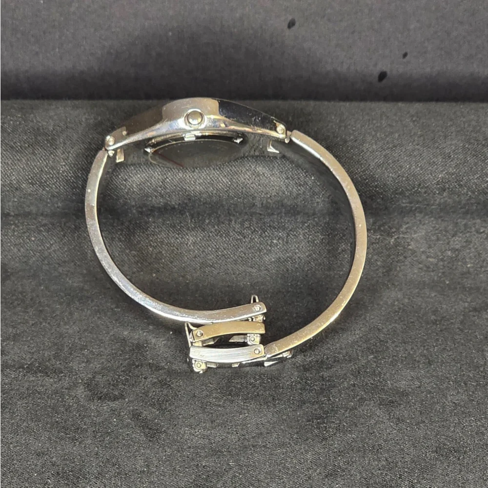 Fossil‎ Steel Watch Women OS Silver Bangle Roman Numeral Elegant